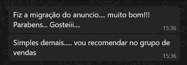 Depoimento de cliente satisfeito com o MeuML